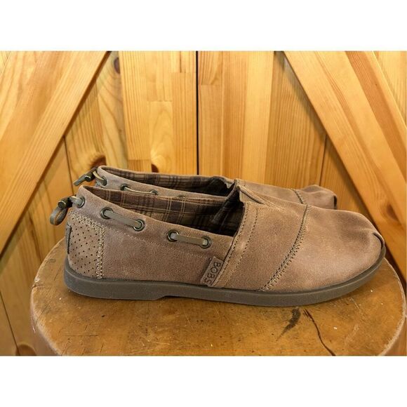 Bobs From Skechers Chill Luxe Buttoned Up 33731 Flats Women's Size 8.5 Brown - Picture 1 of 8